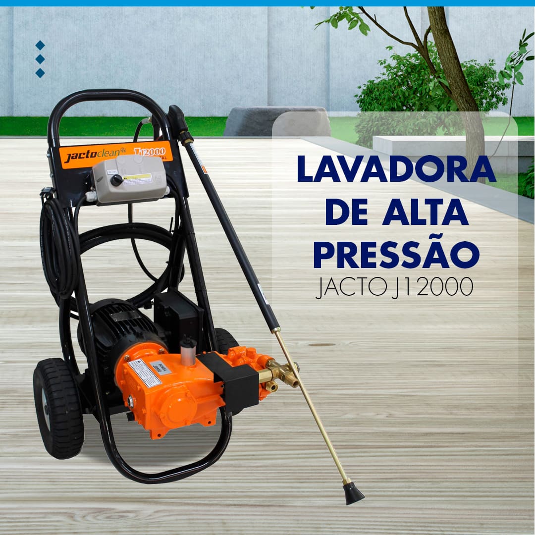 Lavadora de Alta Pressão Jacto J12000 5CV Trifásica