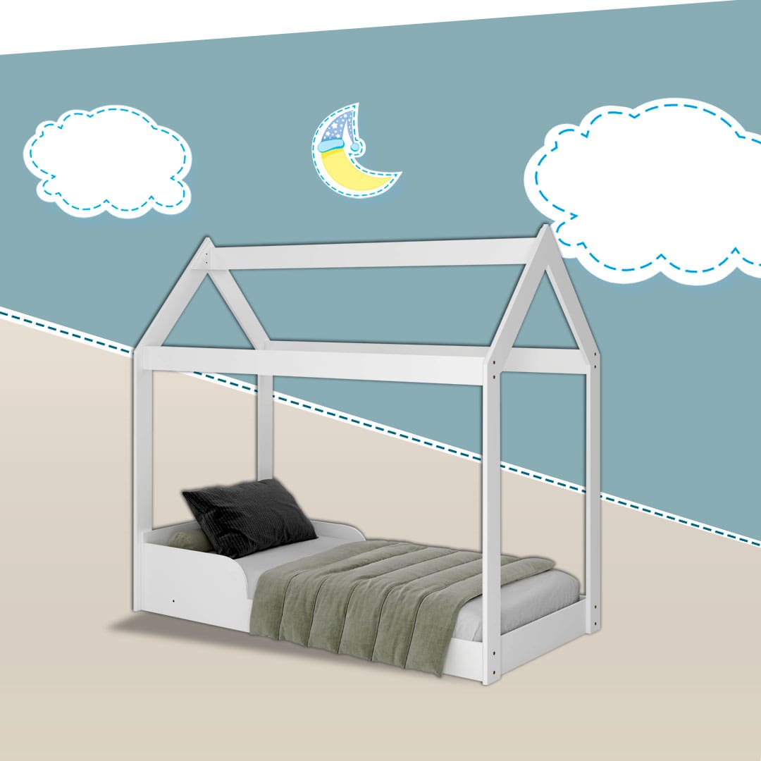 Cama Infantil Montessoriana Barreto Encanto estrutura MDF