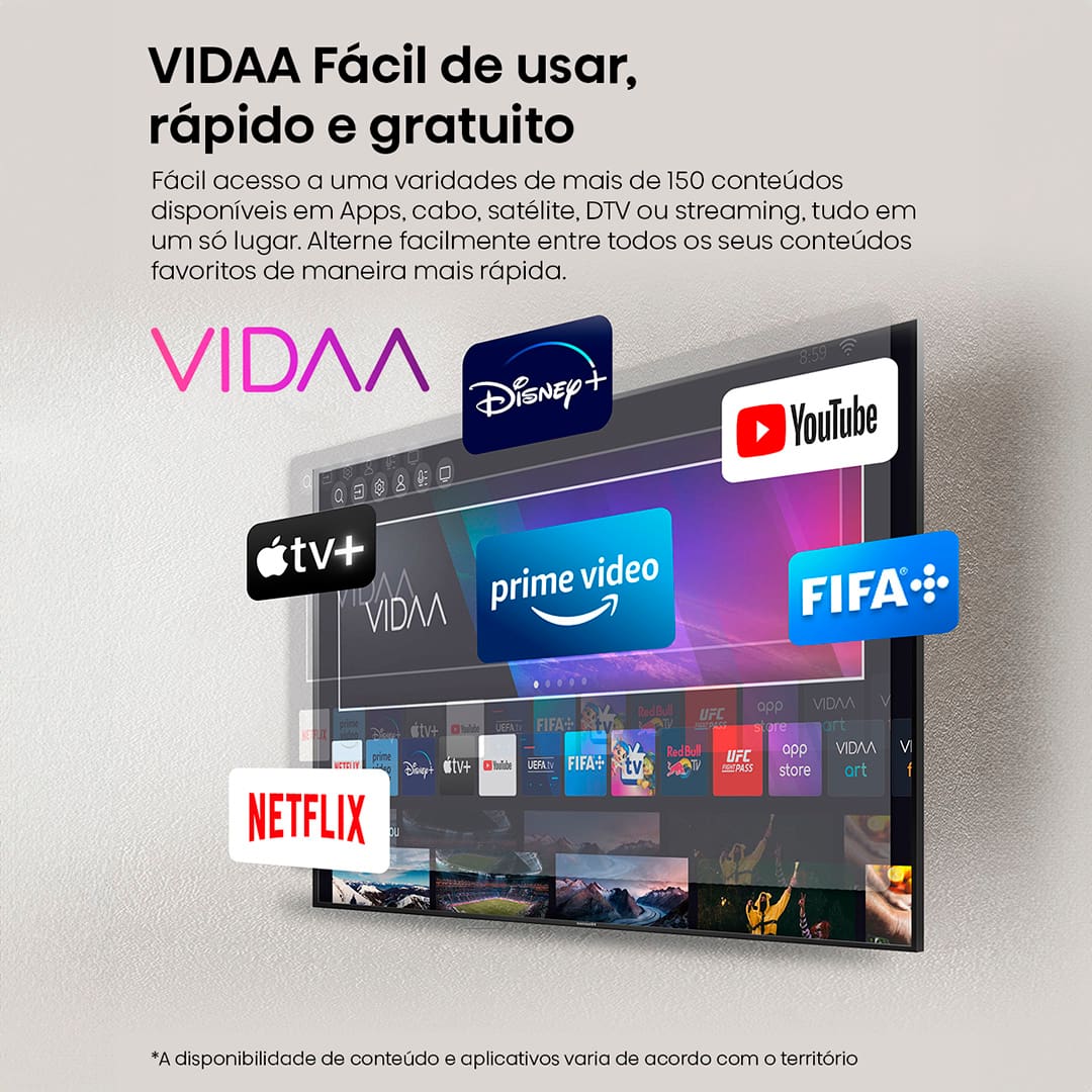TV Hisense Smart - Preço Acessível - Qualidade de Som – Gamer