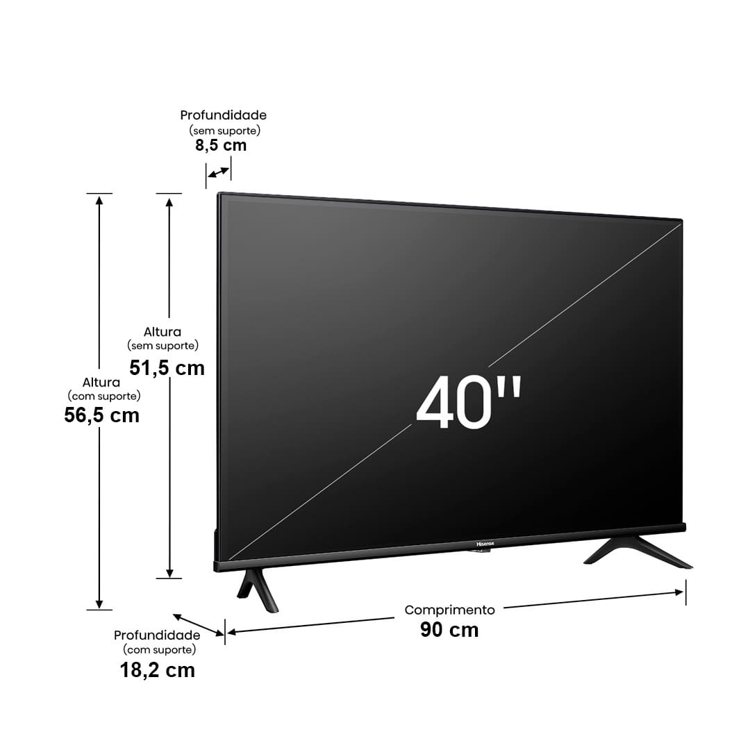 TV Hisense Smart - Preço Acessível - Qualidade de Som – Gamer