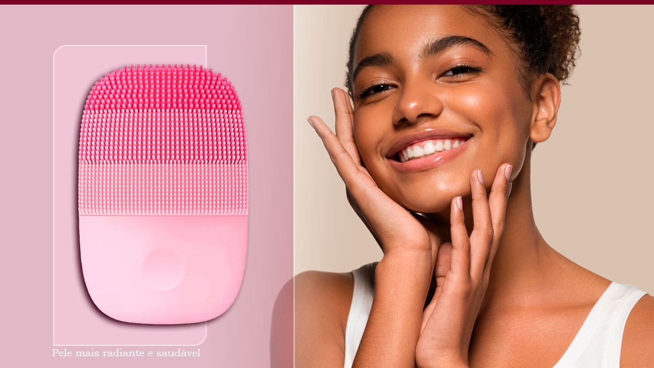 Aparelho de Limpeza Facial Xiaomi inFace - Rosa