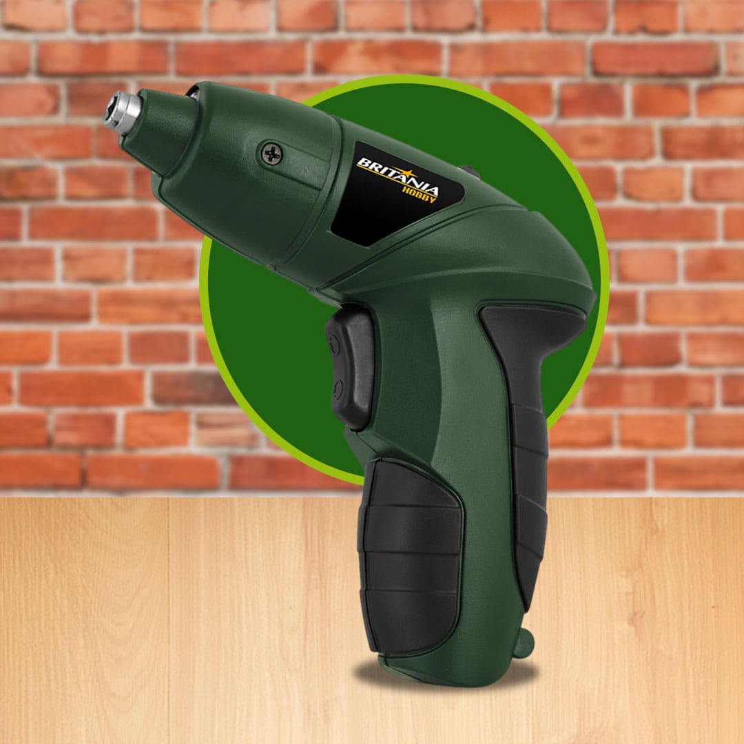 Parafusadeira Britânia BPF01 Bivolt bateria rotação lanterna  