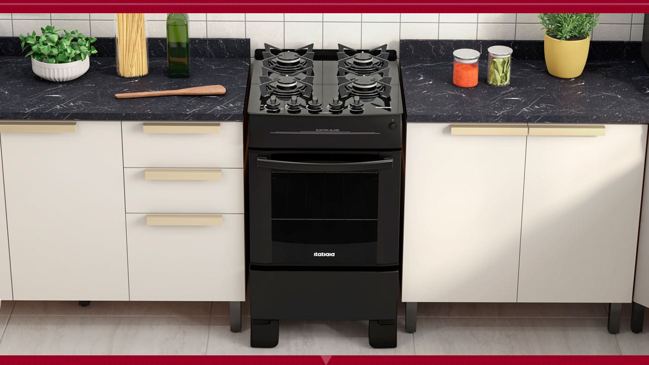 Porta do forno com vidro duplo