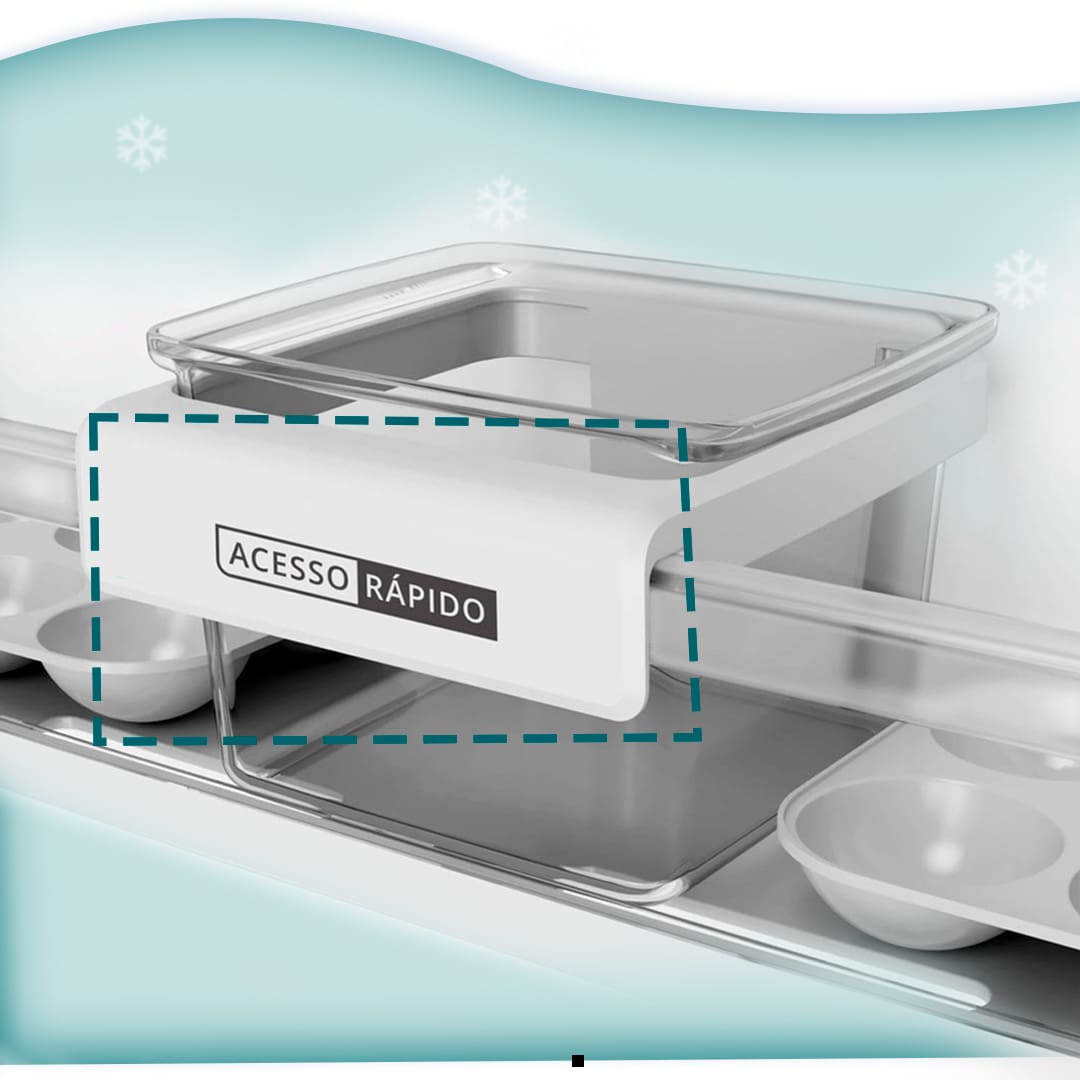 Refrigerador Brastemp BRM45HB 375L com compartimento de acesso rápido