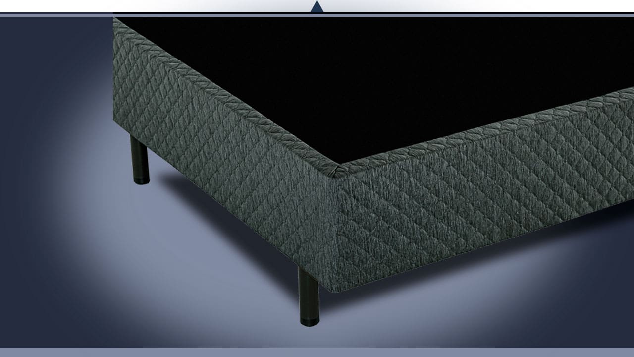 Base Box madeira resistente pés plástico 100kg colchão casal 