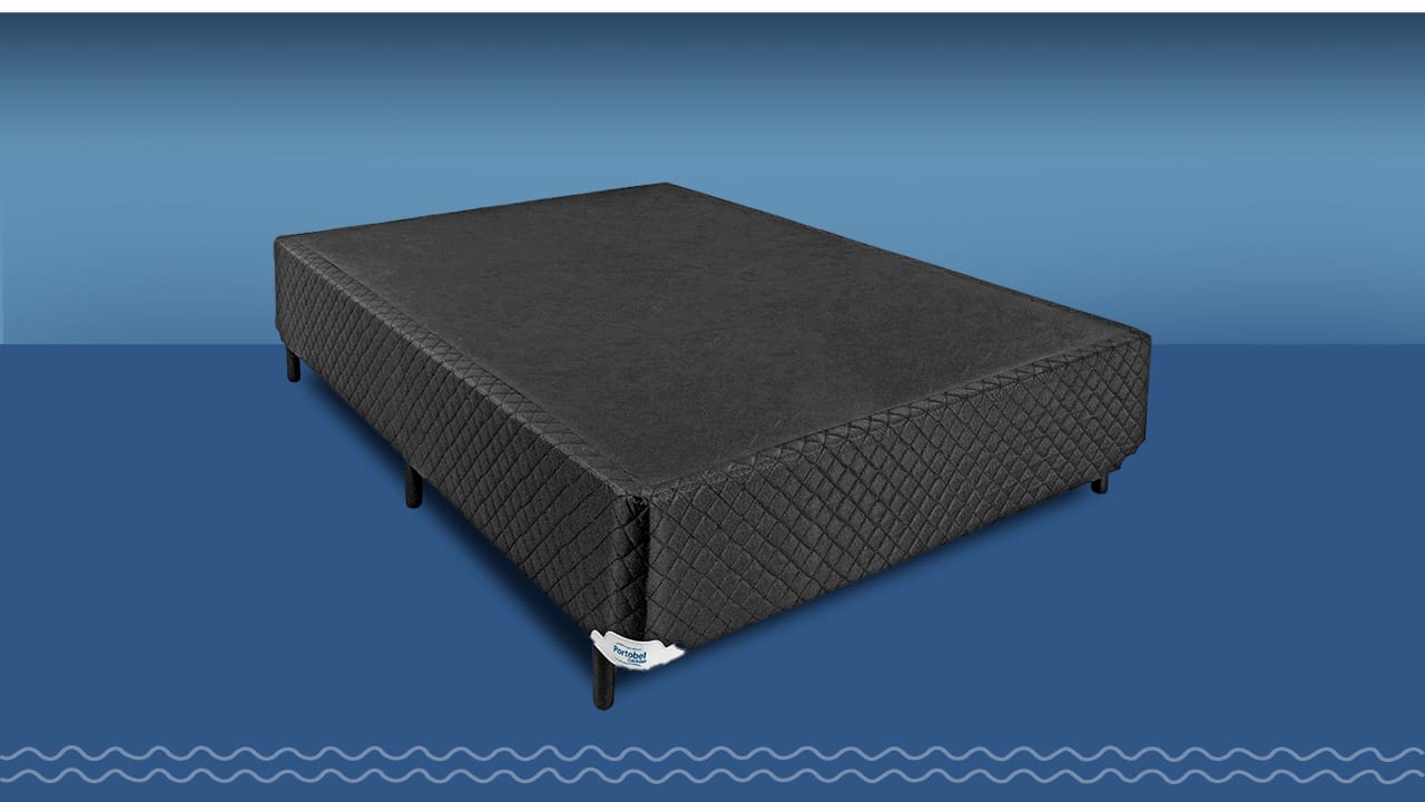 Base Box Casal Portobel Diplomata Orthopedic Preta