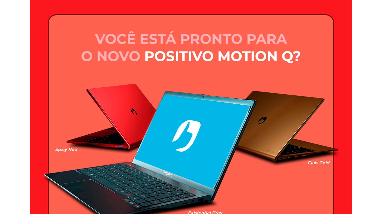 Notebook Positivo Motion Gray Q4128ci Intel® Atom® Quad Core™ Linux 14,1'' - Cinza