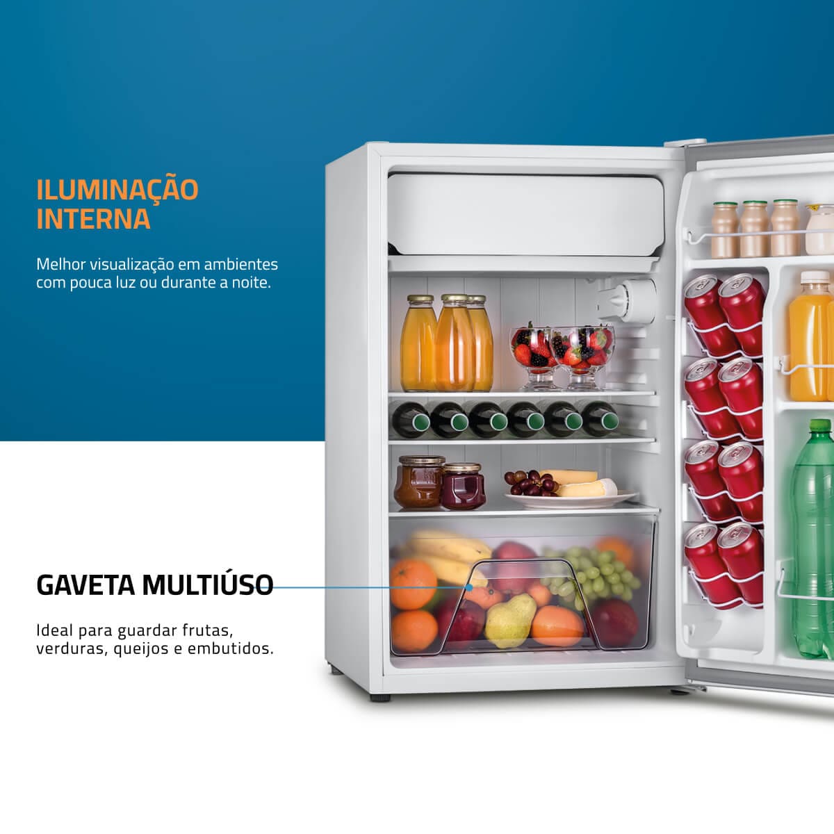 FRIGOBAR 120L MONDIAL FGB-01-W-120