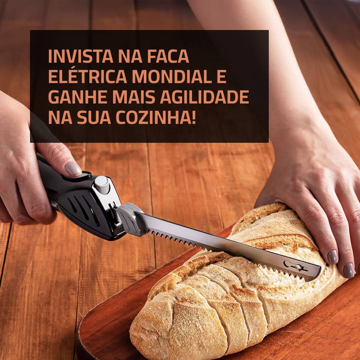 Faca Elétrica Mondial FA-01 100W Lâminas Duplas