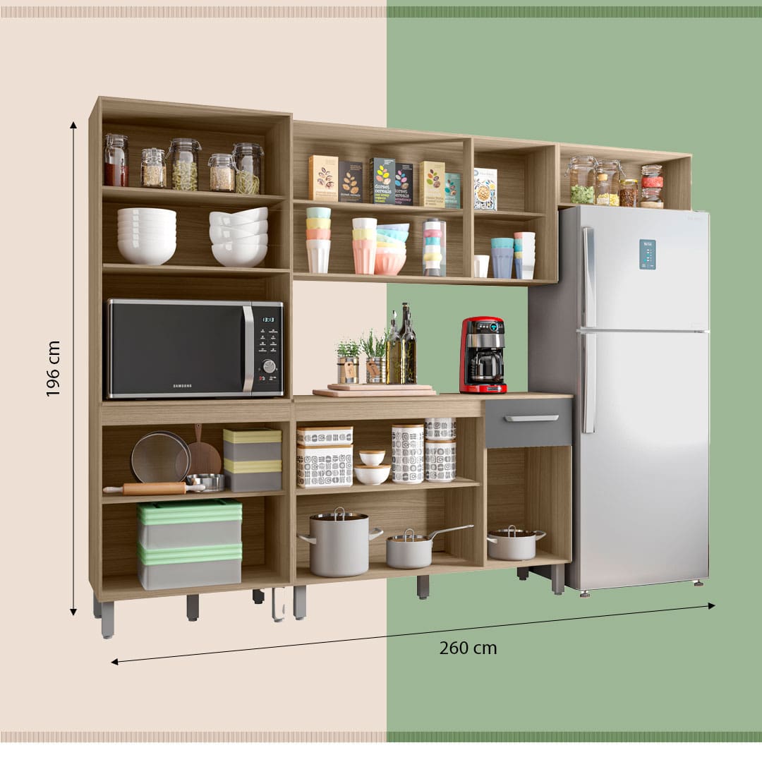 Cozinha Poliman Sintra puxadores medidas