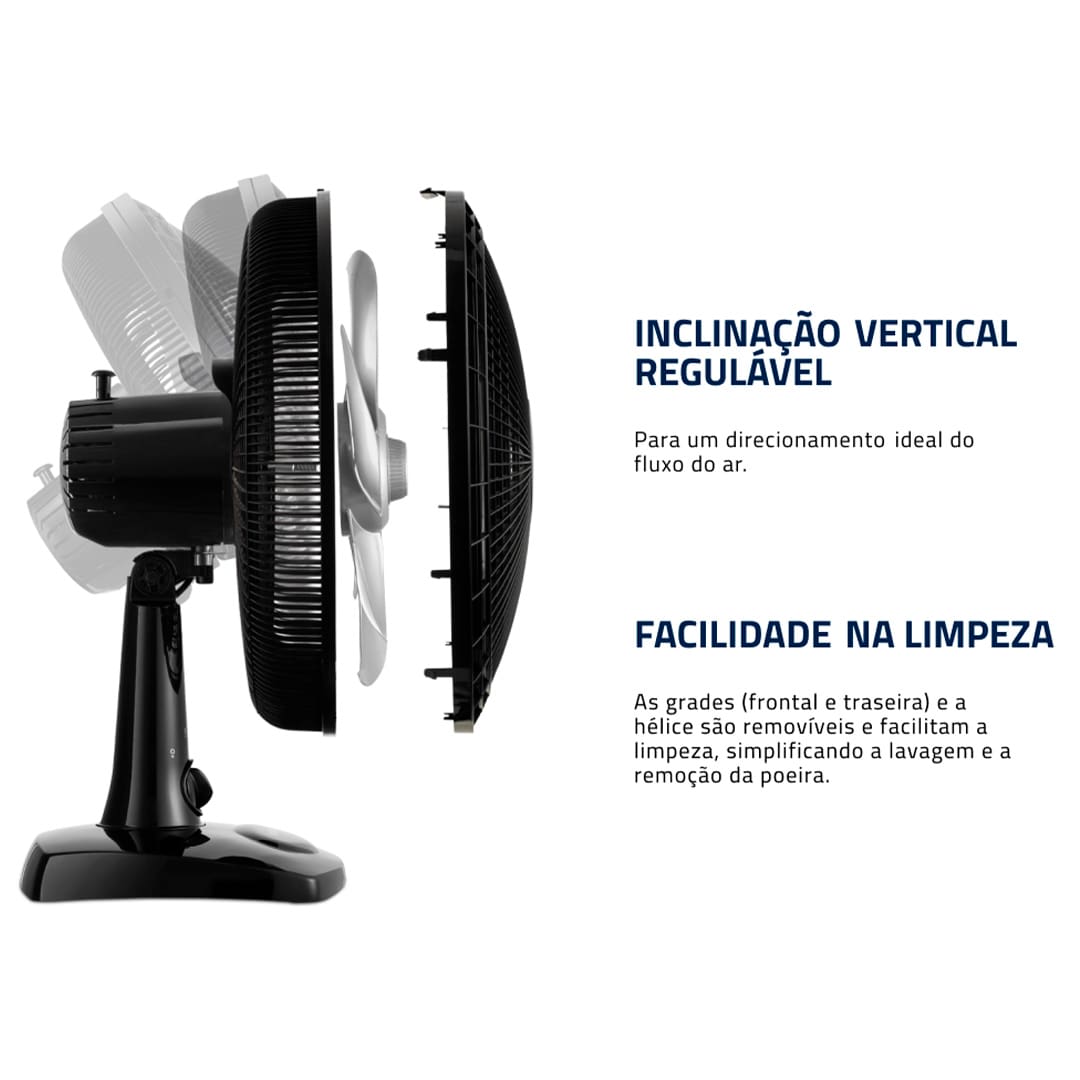 Com o Ventilador Mondial Super Power VSP-30B, os dias de verão não serão mais os mesmos! Ele irá agradar e refrescar esses momentos, dispondo de 6 pás com 30 centímetros de diâmetro, que possibilitam uma grande vazão de ar, com muito mais vento e tranquilidade. Com 30cm e 3 velocidades, o Ventilador Mondial Super Power VSP-30-B é mais vento. 