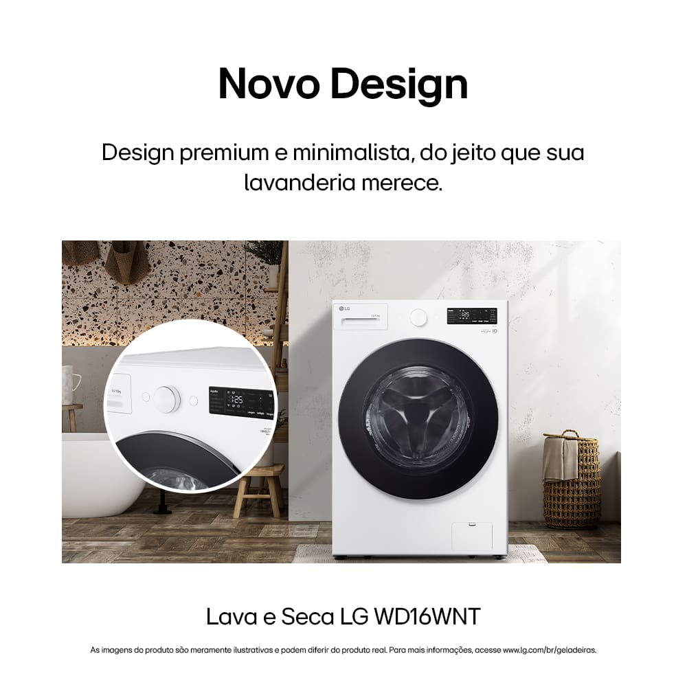 Lava e Seca LG Smart WD16WNTS6B 16kg