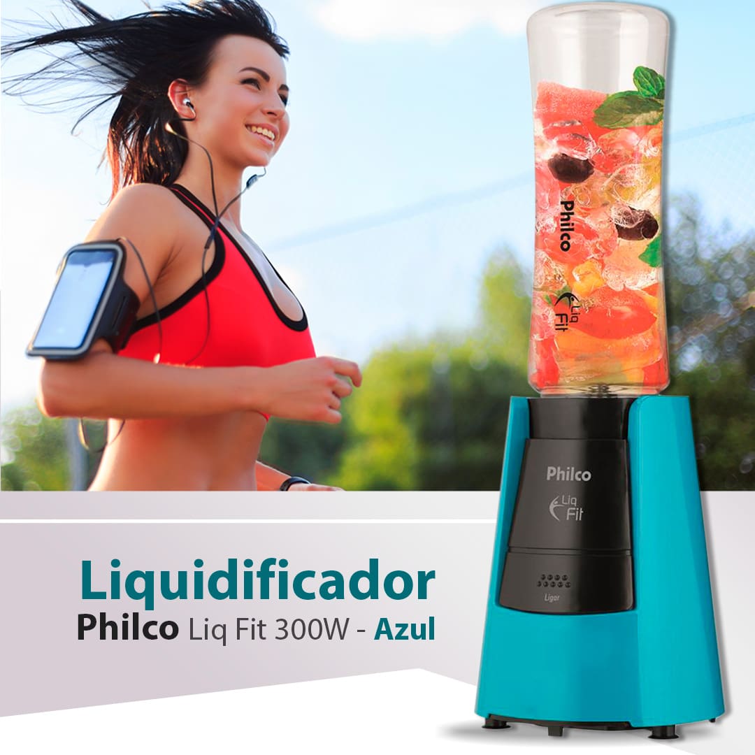 Liquidificador Philco Liq Fit 300W - Azul