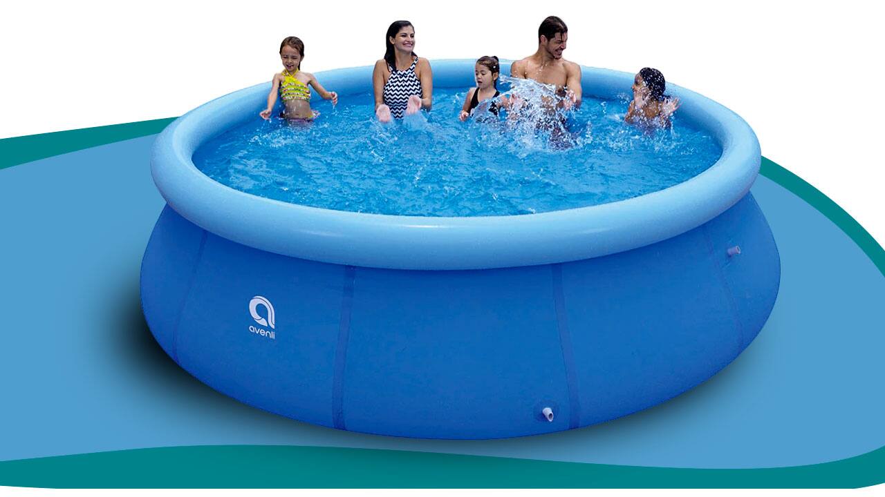 Piscina Redonda Inflável Jilong 8.300 litros com 5 pessoas