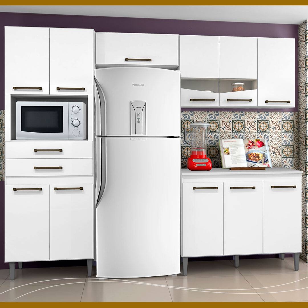 Cozinha Compacta CHF Móveis Livia  4 Peças