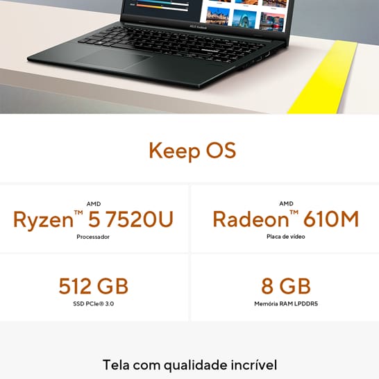 Notebook Asus Vivobook Go E1504FA-NJ732
