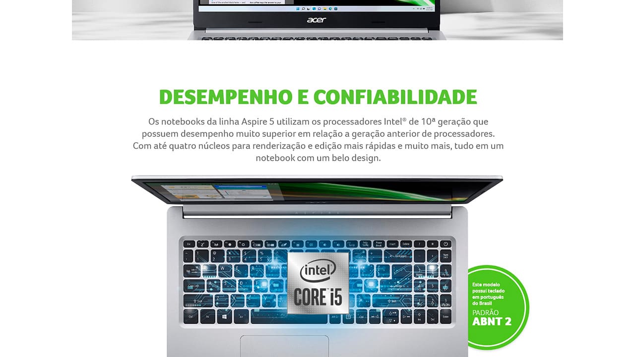 NOT ACER A515-54G-55HW CI5/8GB/256SSD/15.6/W11 - 55048486
