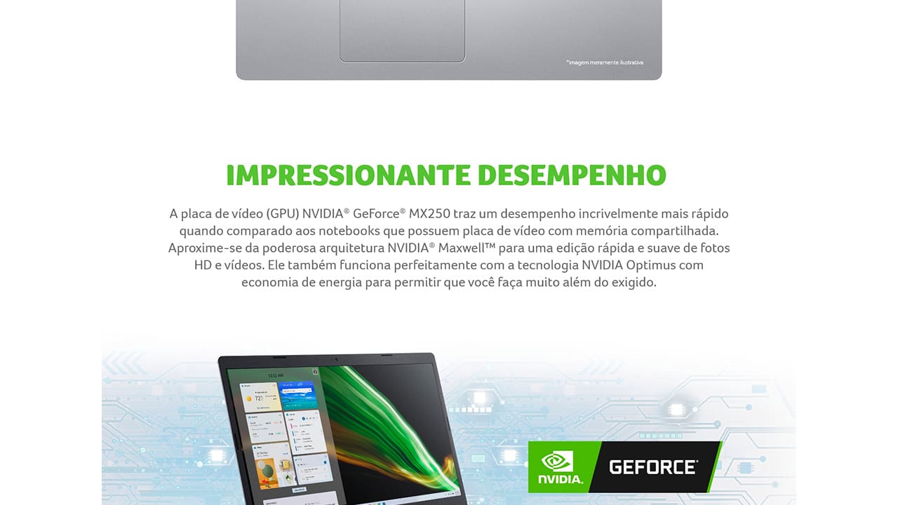 NOT ACER A515-54G-55HW CI5/8GB/256SSD/15.6/W11 - 55048486