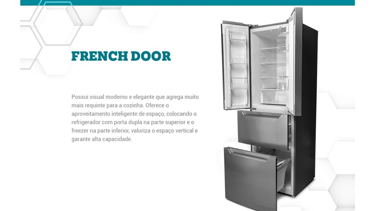 Geladeira Philco French Door Eco Inverter PRF380I Inox 299L