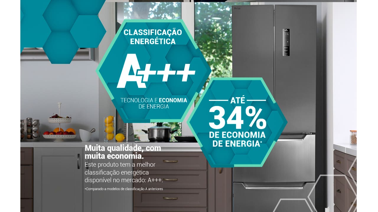 Geladeira Philco French Door Eco Inverter PRF380I Inox 299L