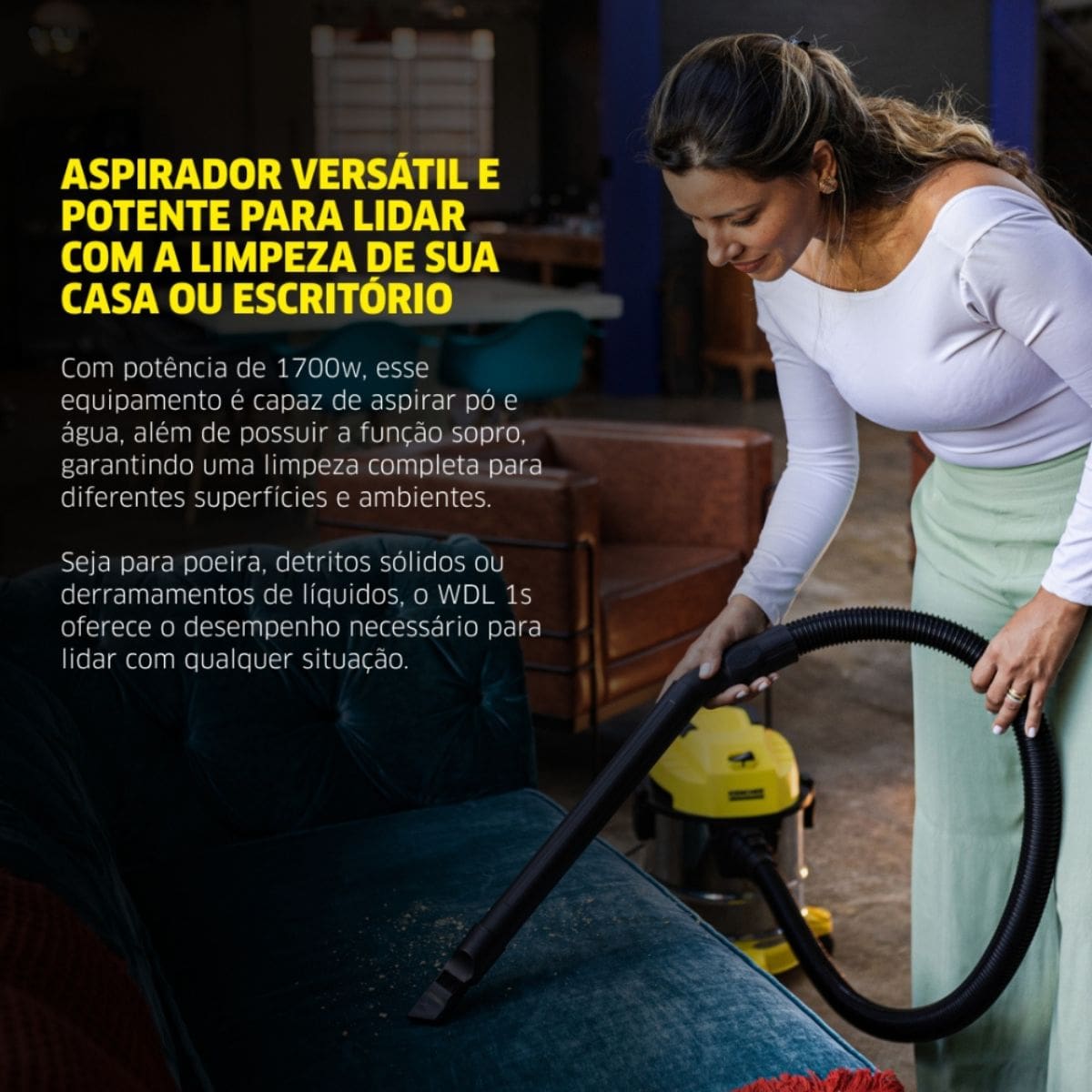 Aspirador de Pó e Líquido Karcher WDL 1s