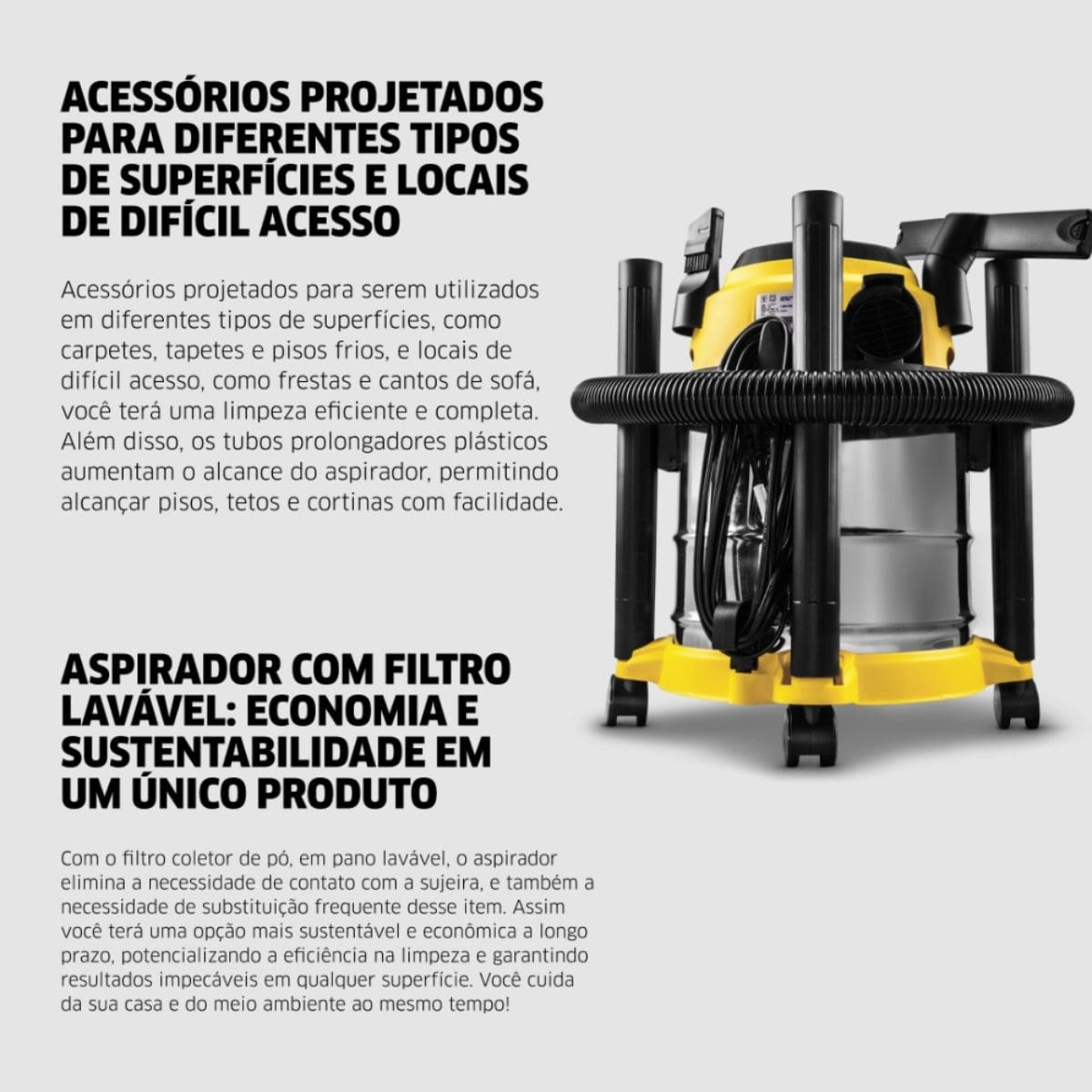 Aspirador de Pó e Líquido Karcher WDL 1s