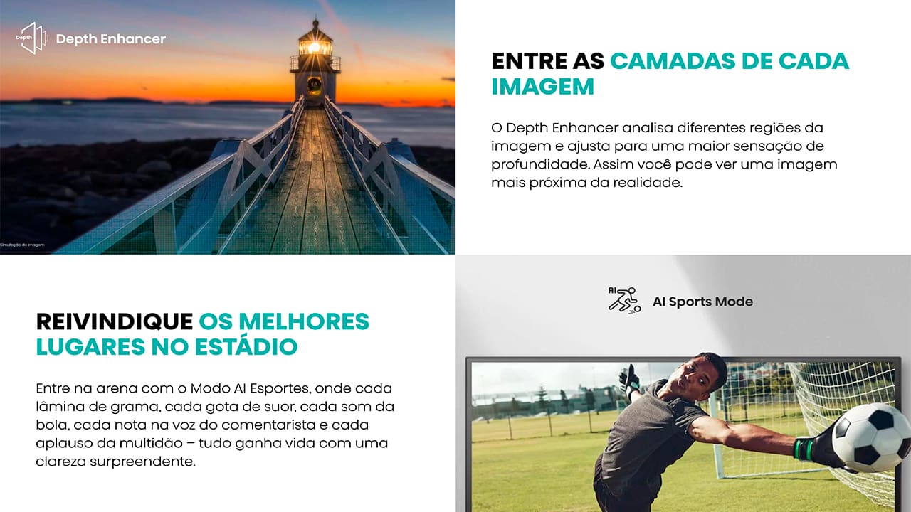 Smart TV 43” polegadas com excelente qualidade de imagem