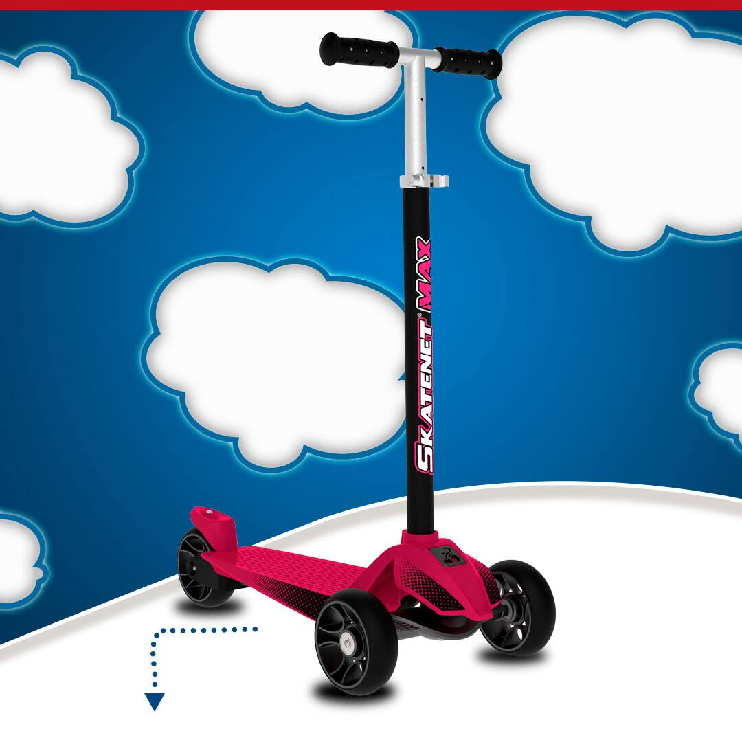 Patinete Bandeirante Skatenet Max 1531 - Rosa | Extra