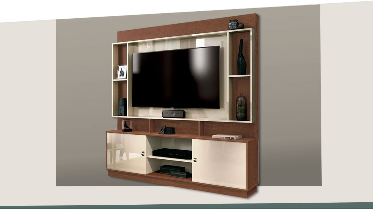 Estante Home EDN Tetris pés com sapatas plásticas