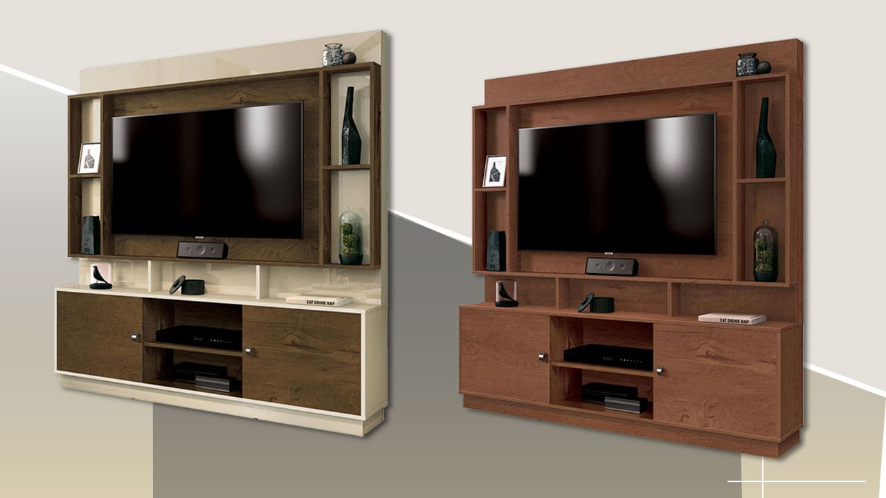 Estante Home EDN Tetris estrutura em MDP/MDF