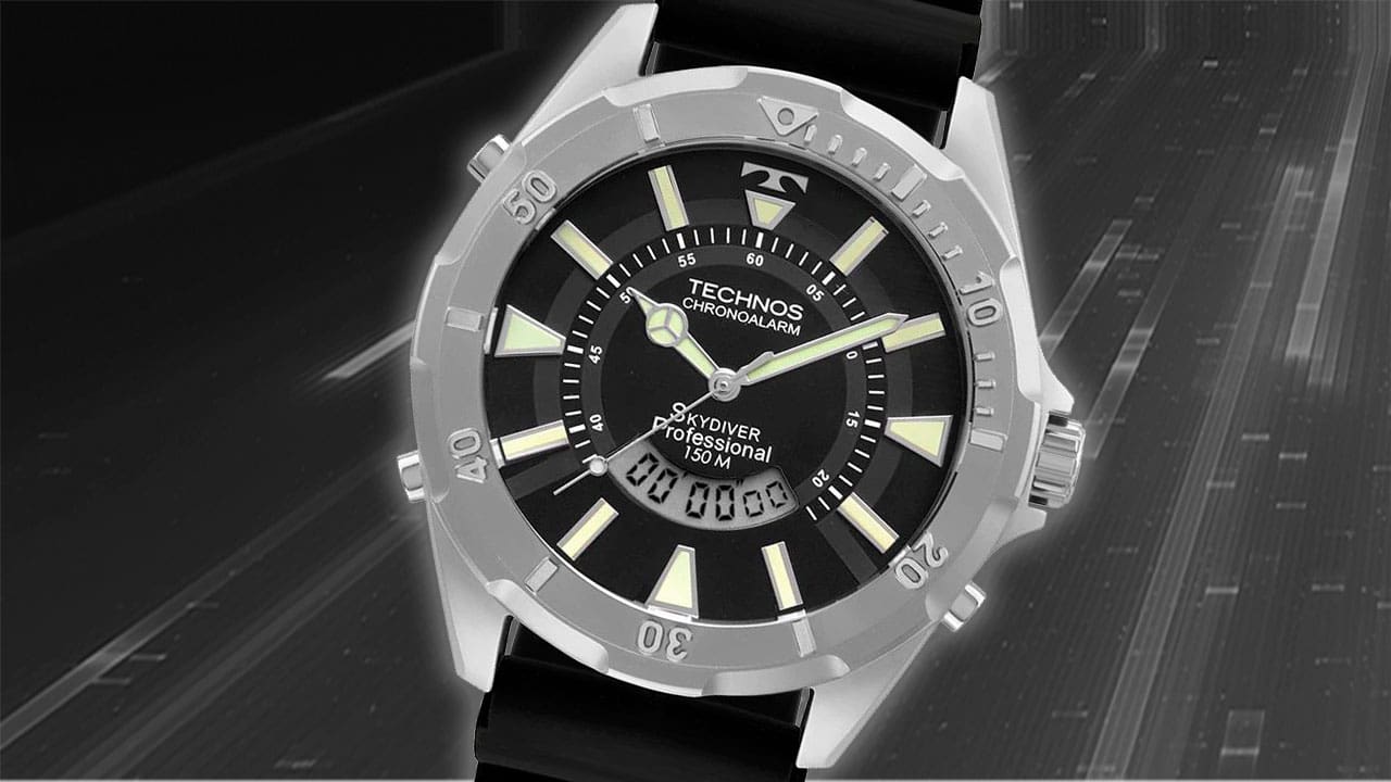 Relógio Masculino Anadigi Technos WT205FZ/2P Preto