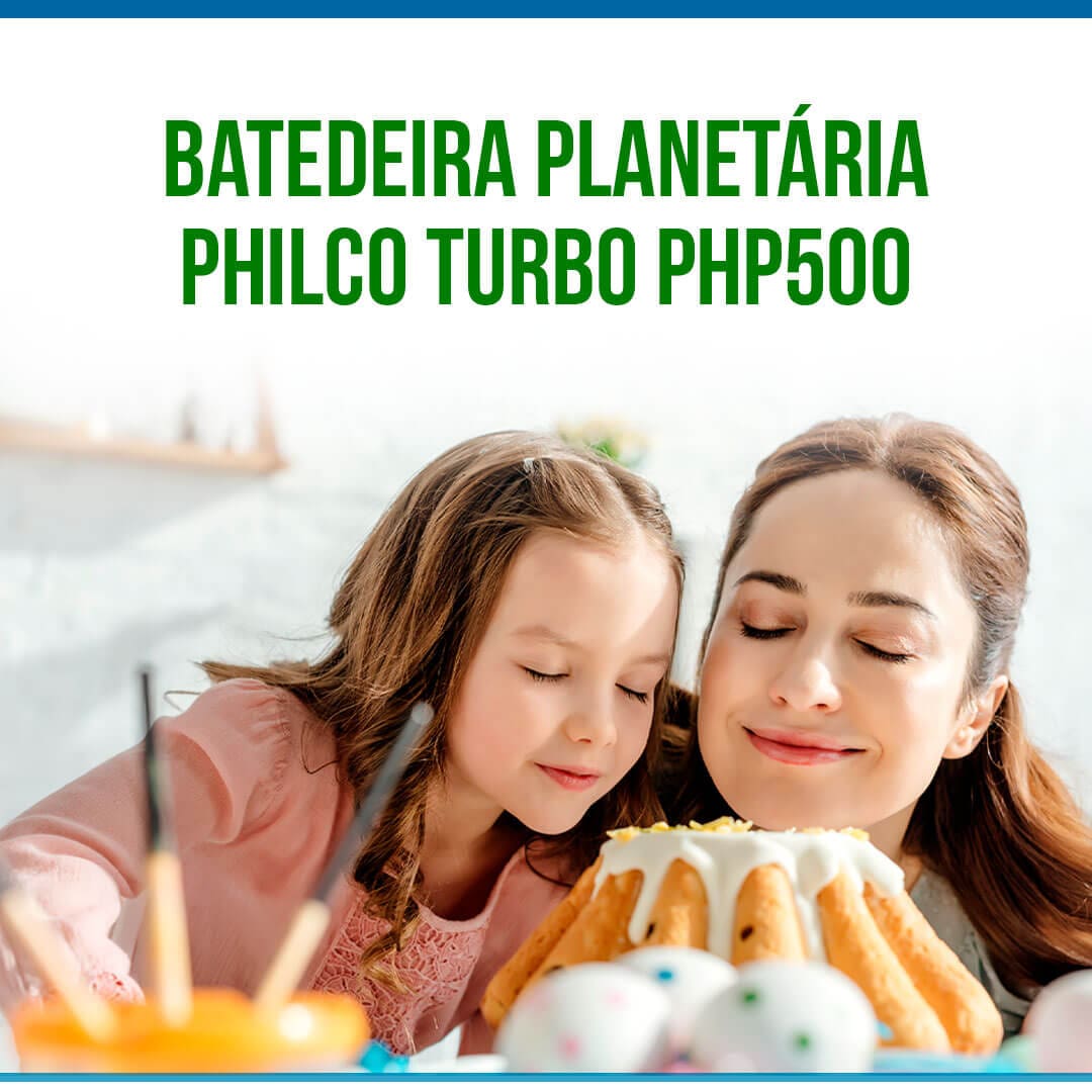 Batedeira Planetária Philco PHP500 Turbo Preta