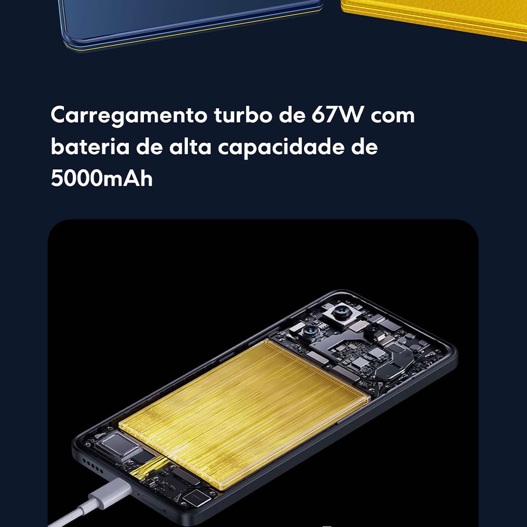 Apresentamos o Smartphone Xiaomi POCO X6 PRO 5G, um smartphone que não apenas responde às suas expectativas, mas redefine o que é possível em termos de velocidade, design e funcionalidade. O 5G é mais do que uma velocidade de internet, é uma revolução na conectividade. Com o POCO X6 PRO 5G, experimente downloads instantâneos, streaming sem interrupções e uma navegação na web tão rápida quanto seus pensamentos. Esteja à frente do jogo, literalmente, com uma velocidade que redefine sua experiência móvel.
