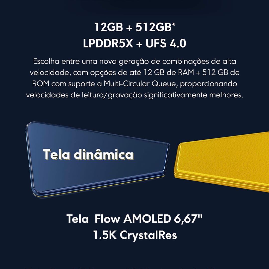 Apresentamos o Smartphone Xiaomi POCO X6 PRO 5G, um smartphone que não apenas responde às suas expectativas, mas redefine o que é possível em termos de velocidade, design e funcionalidade. O 5G é mais do que uma velocidade de internet, é uma revolução na conectividade. Com o POCO X6 PRO 5G, experimente downloads instantâneos, streaming sem interrupções e uma navegação na web tão rápida quanto seus pensamentos. Esteja à frente do jogo, literalmente, com uma velocidade que redefine sua experiência móvel.