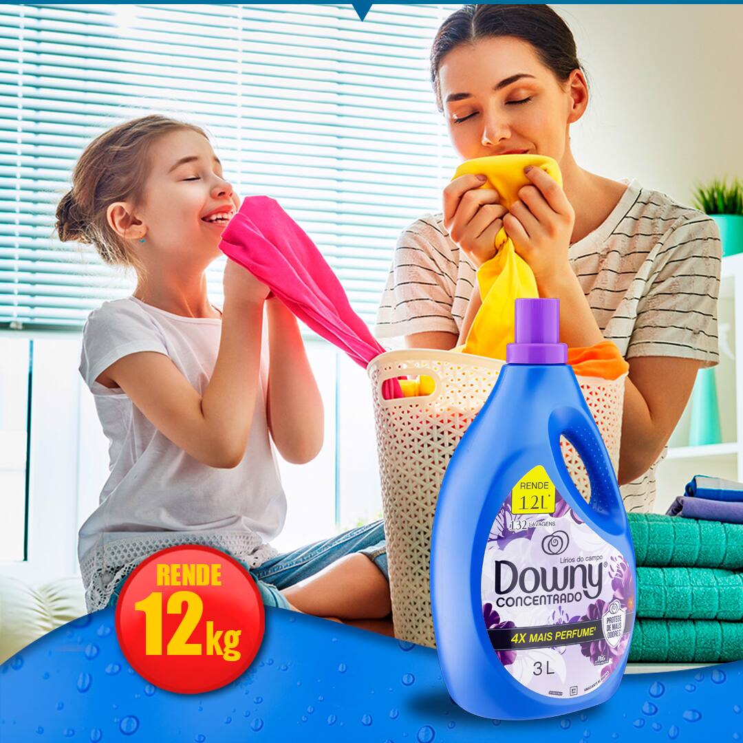 Amaciante Downy Lírios do Campo rendimento 12L