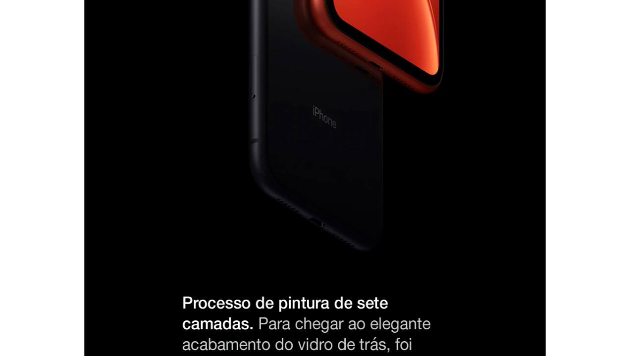 iPhone XR Apple 64GB Preto, Tela de 6.1”, | Ponto