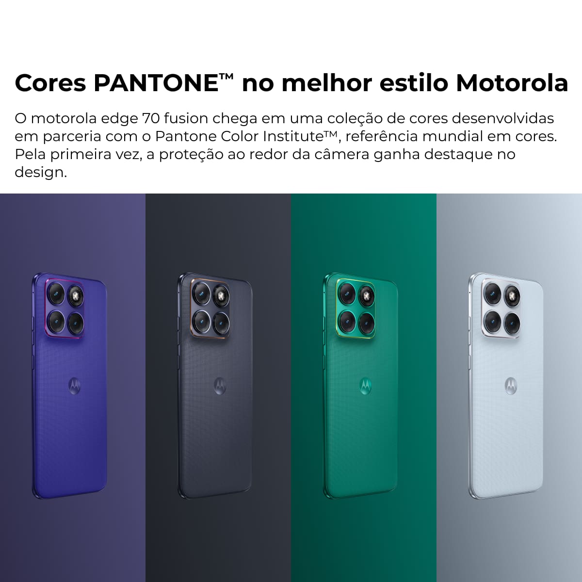 Smartphone Motorola Edge 70 Fusion 6.8” 256GB 5G 144Hz Câmera Dupla 50MP