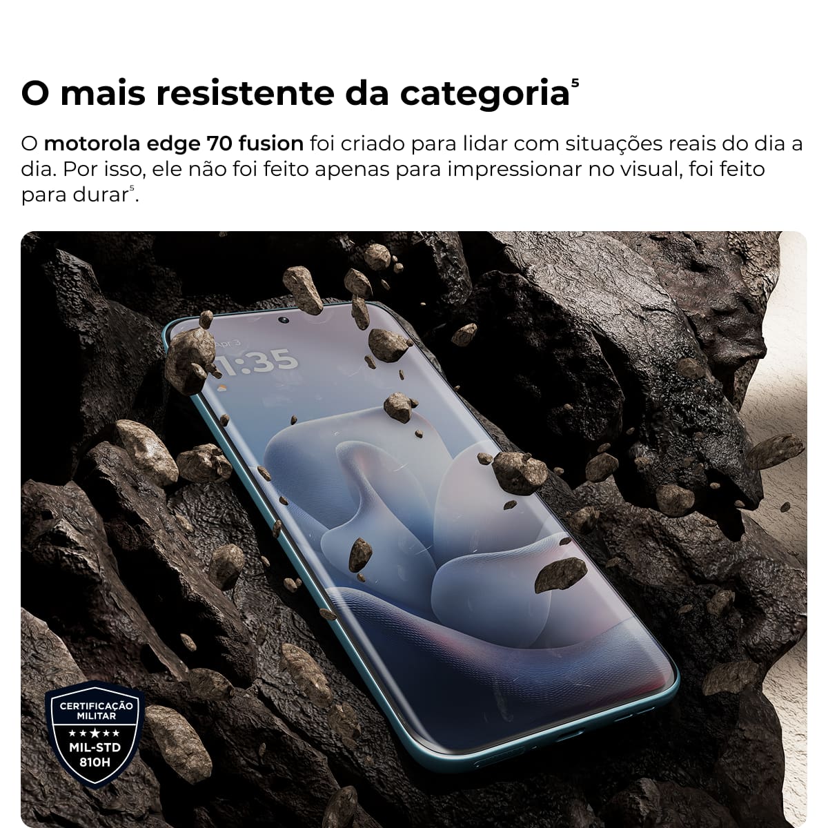 Smartphone Motorola Edge 70 Fusion 6.8” 256GB 5G 144Hz Câmera Dupla 50MP