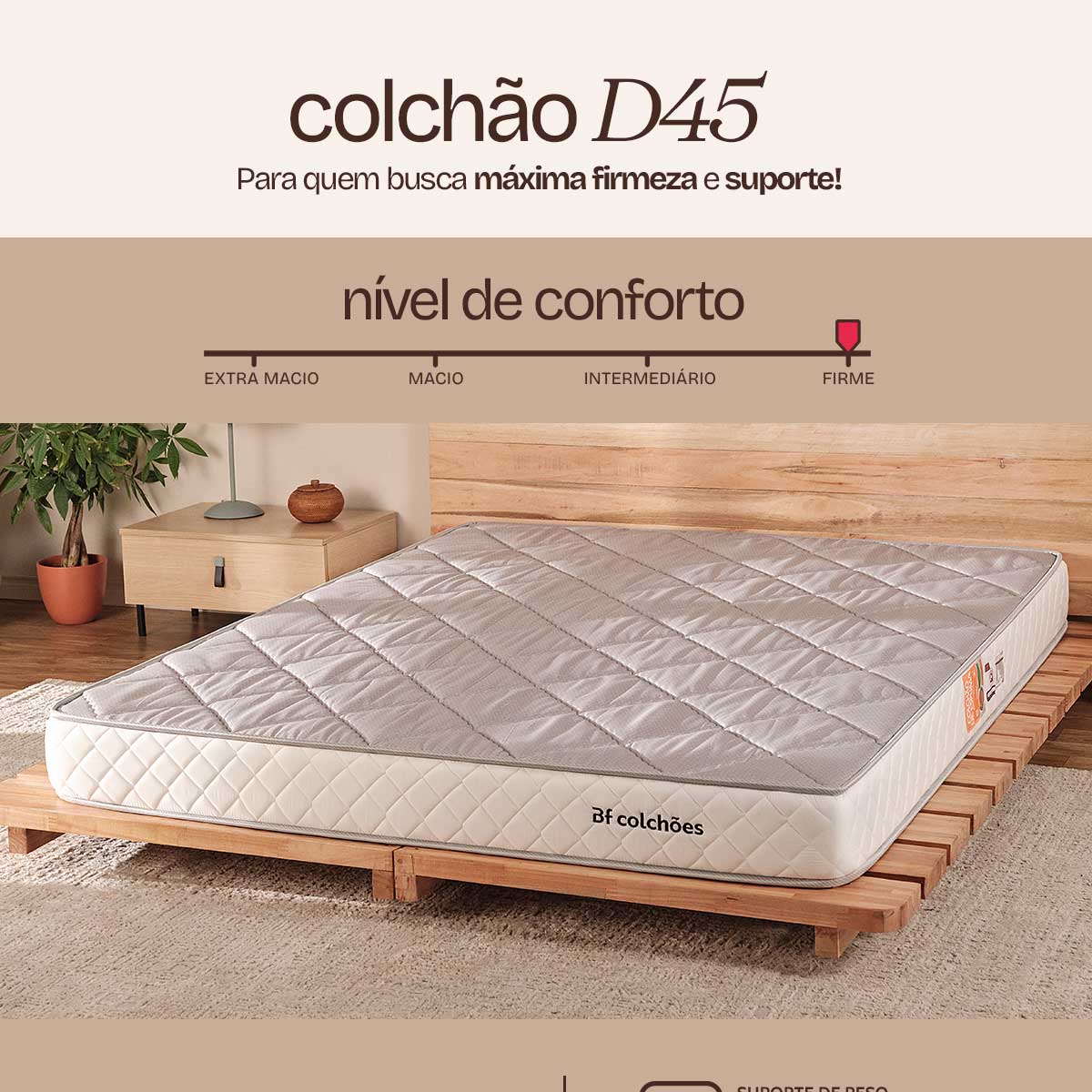 Colchão Solteirão A Vácuo Ortopédica bf Colchões