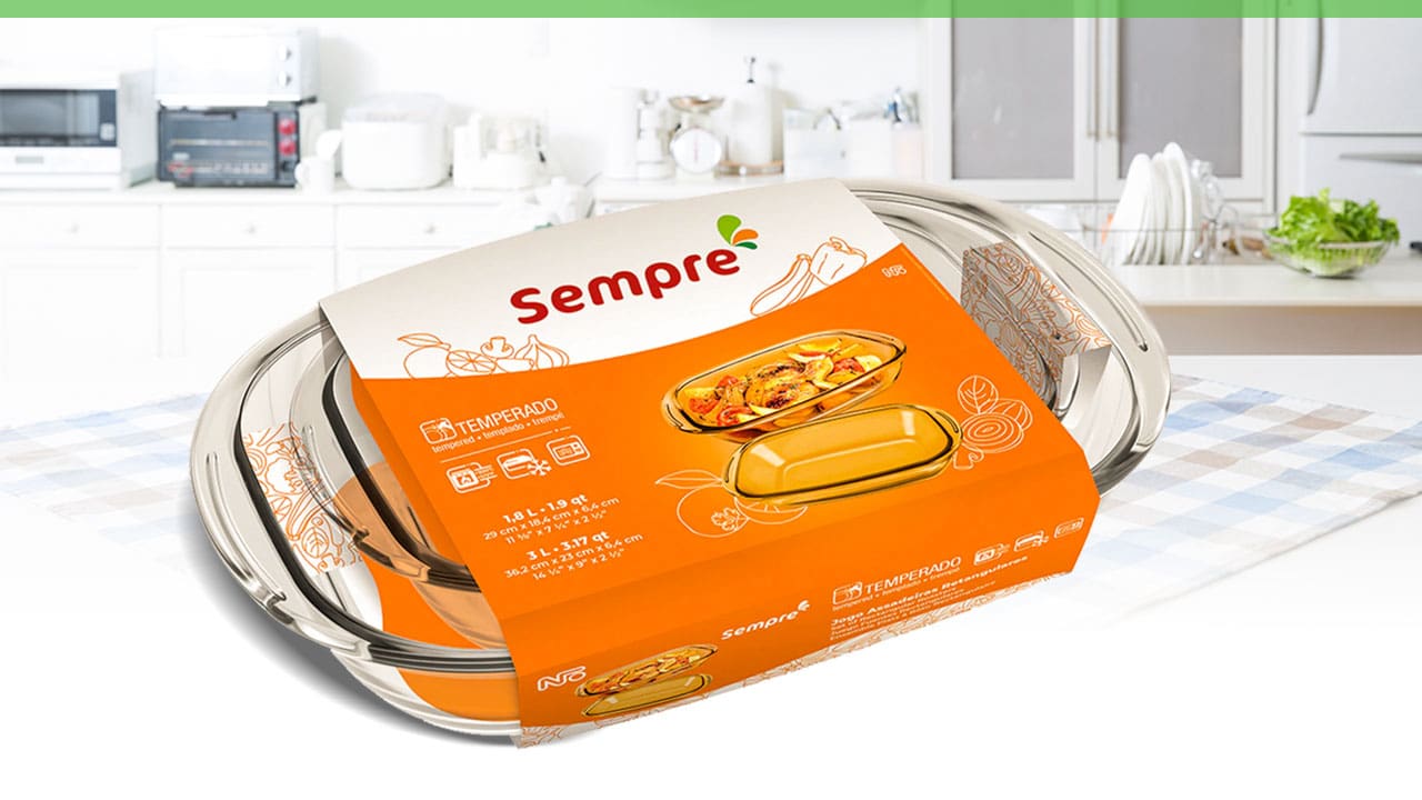 Conjunto Assadeiras Retangulares Sempre 2 peças