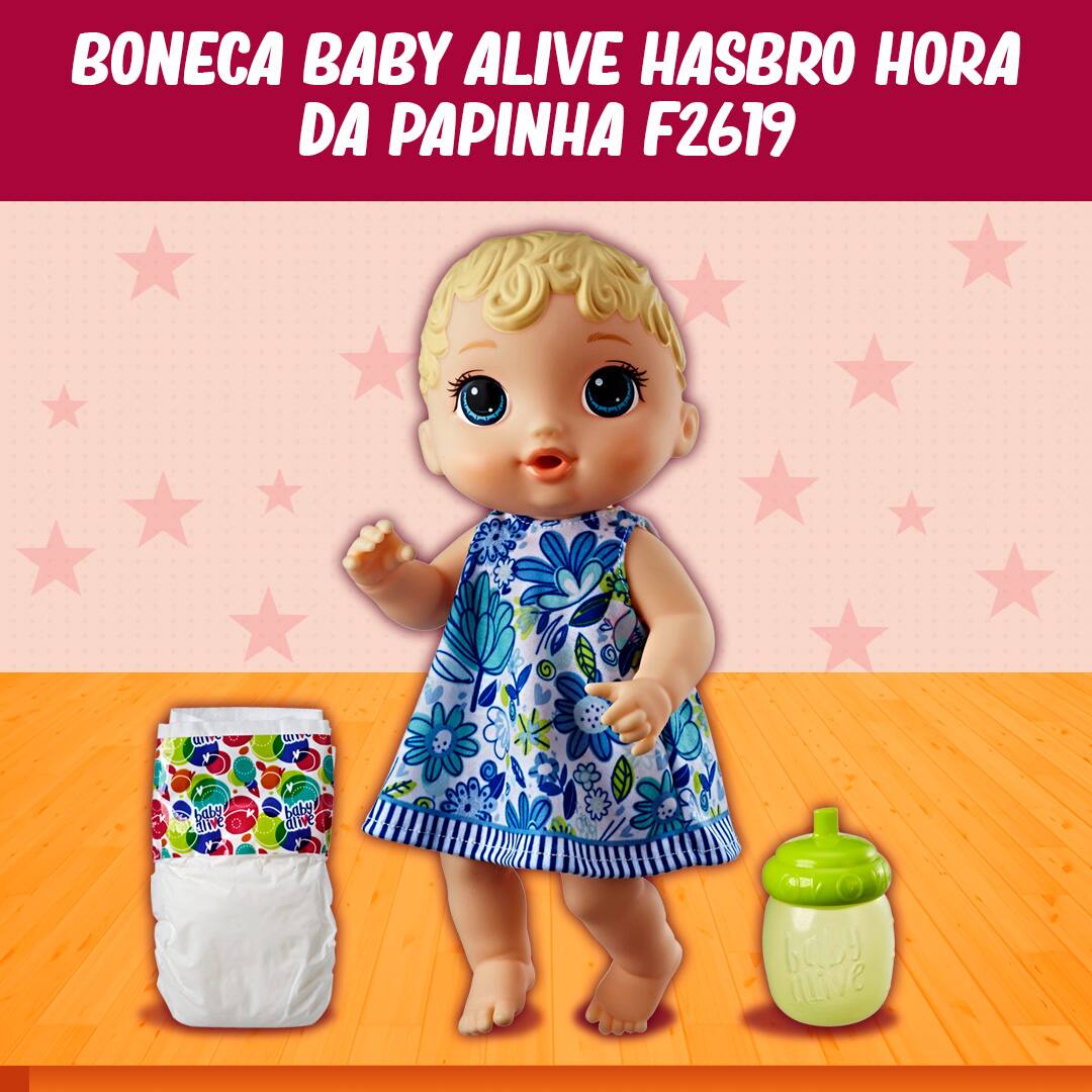 Boneca Baby Alive Hasbro Hora do Xixi Loira