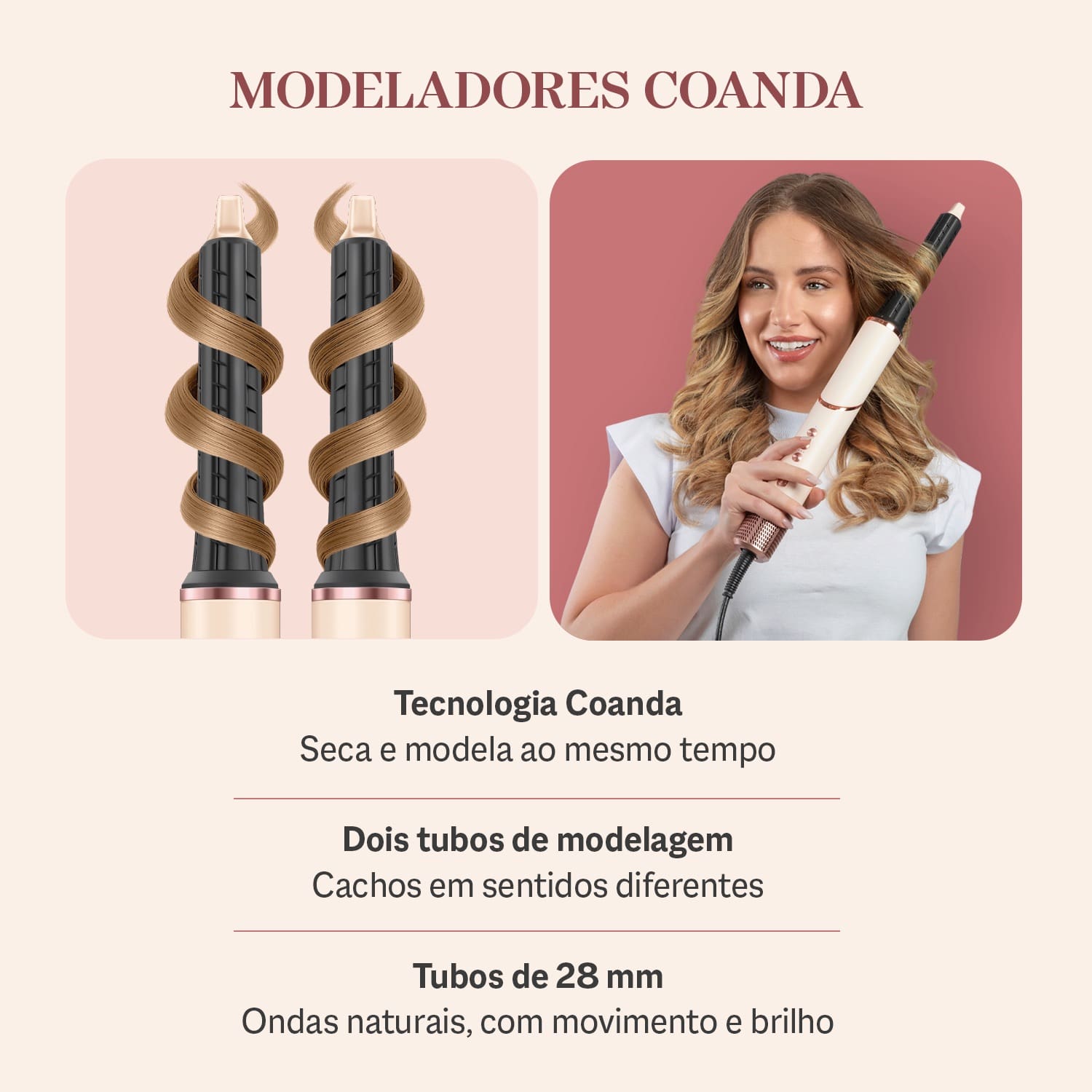 Secador Mondial SM-01-BLDC-CP 1500W Motor BLDC