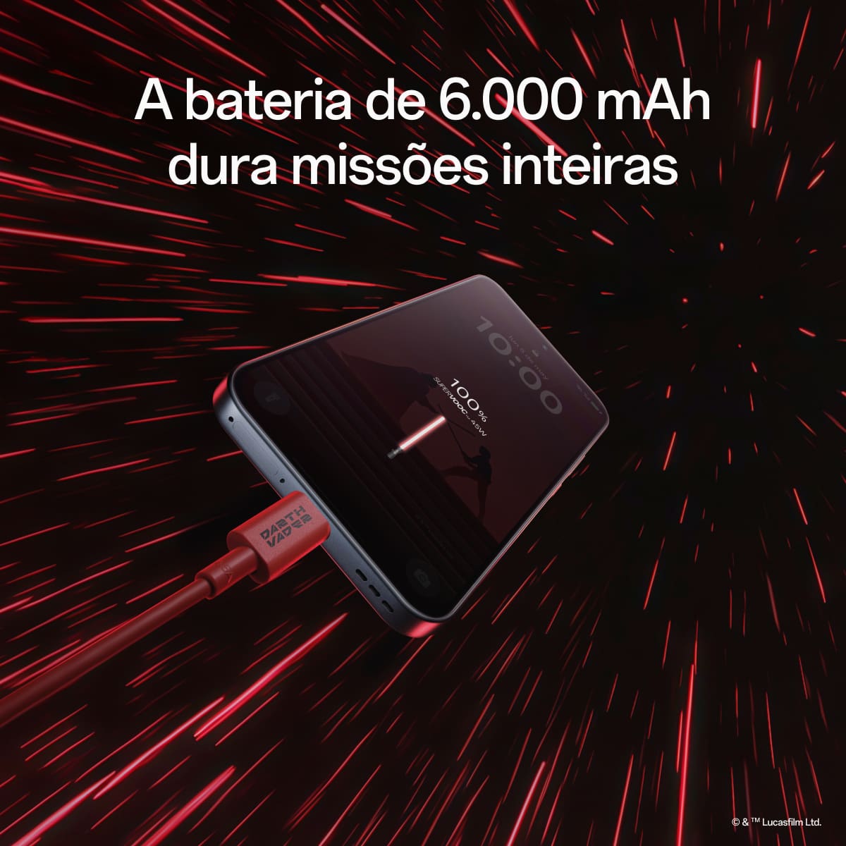 Smartphone OPPO Reno 14F Dark Side Edition 5G Tela 6,57" 256GB Câmera 50MP Preto