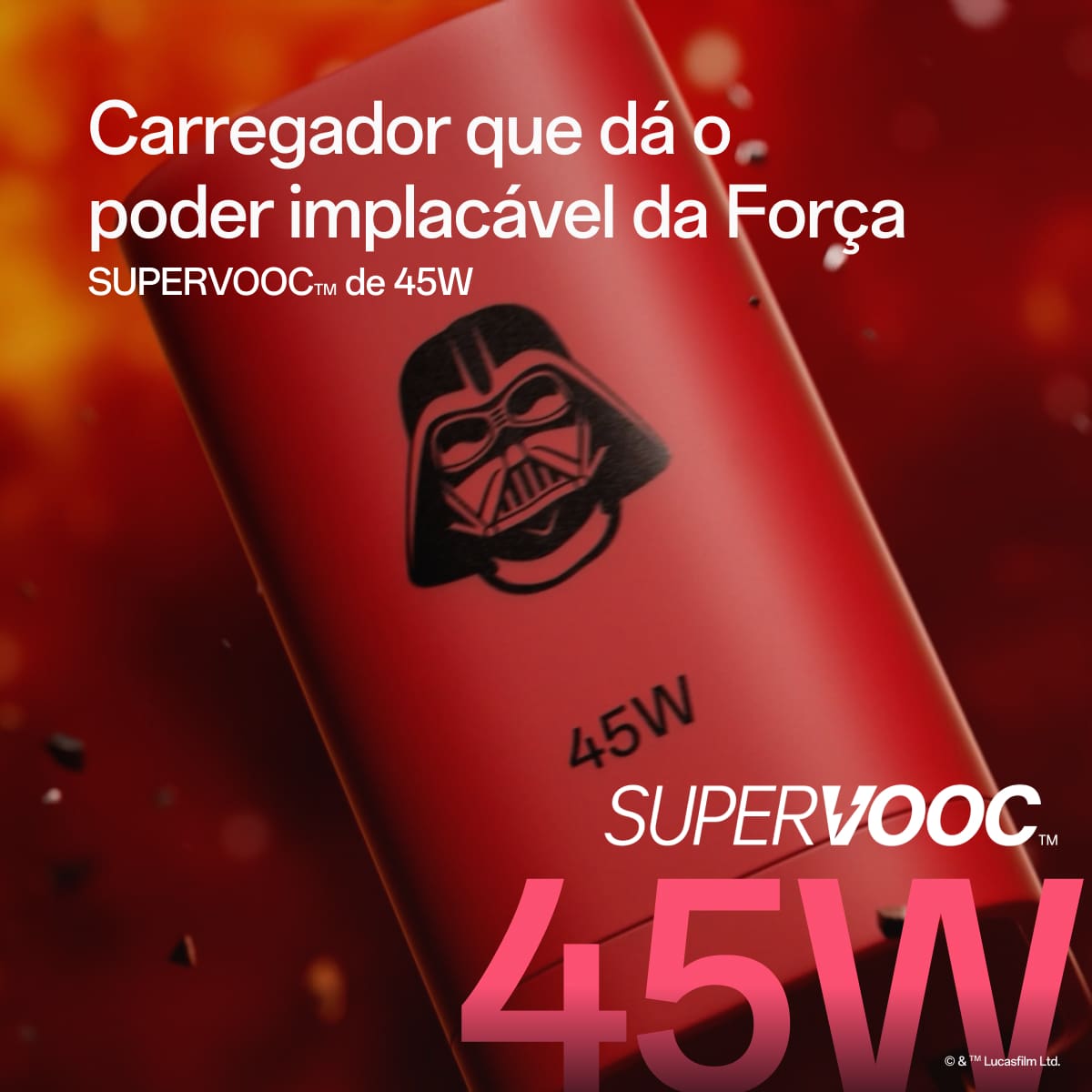 Smartphone OPPO Reno 14F Dark Side Edition 5G Tela 6,57" 256GB Câmera 50MP Preto