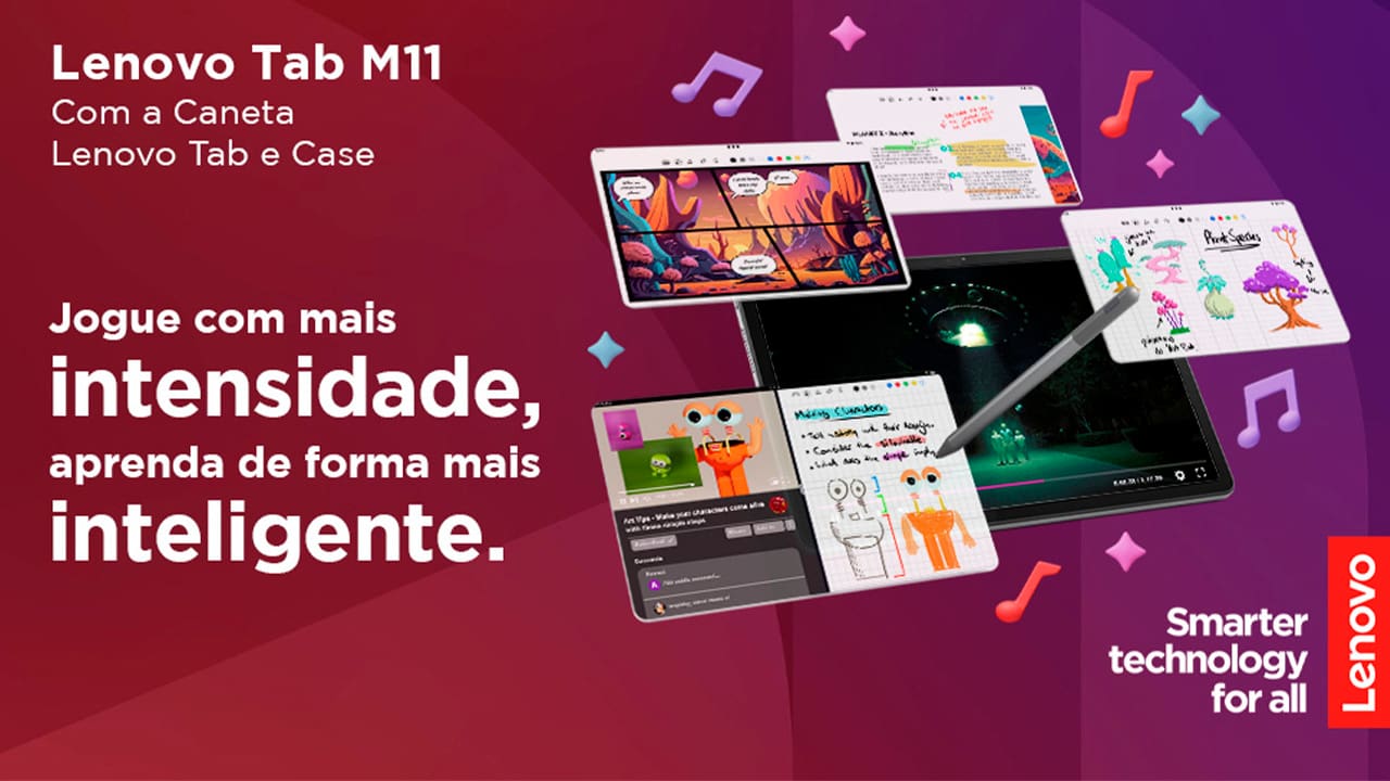 O Tablet Lenovo M11 é a companhia ideal para quem precisa de performance e praticidade no dia a dia. Equipado com o poderoso processamento do chip MediaTek Helio G88 (2,00 GHz) e 4GB de memória RAM, o modelo M11 se destaca pela possibilidade de realizar múltiplas tarefas de forma ágil, tudo isso, sem perder seu aspecto portátil, sendo leve e fácil de ser carregado.