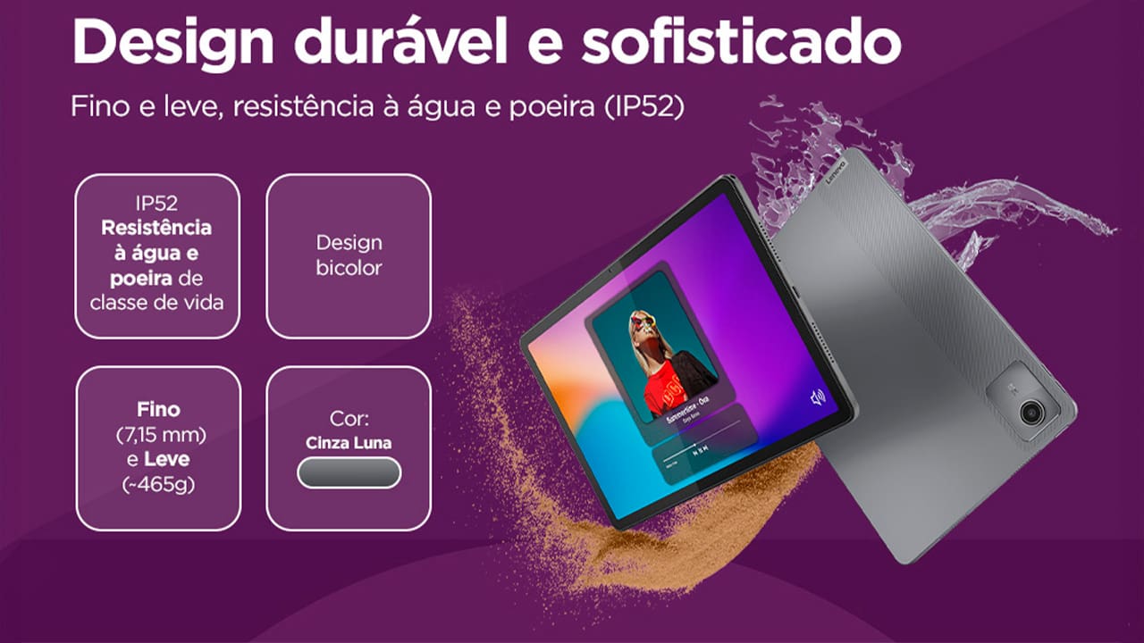 O Tablet Lenovo M11 é a companhia ideal para quem precisa de performance e praticidade no dia a dia. Equipado com o poderoso processamento do chip MediaTek Helio G88 (2,00 GHz) e 4GB de memória RAM, o modelo M11 se destaca pela possibilidade de realizar múltiplas tarefas de forma ágil, tudo isso, sem perder seu aspecto portátil, sendo leve e fácil de ser carregado.