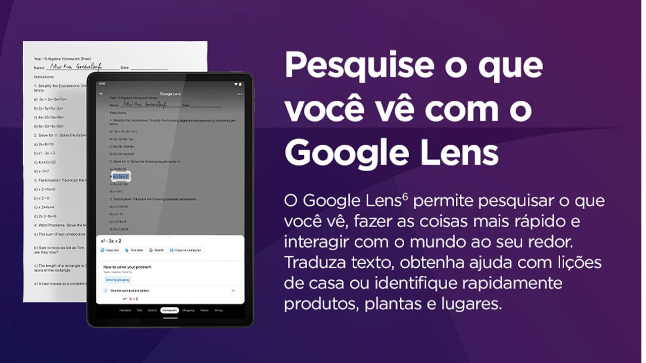 O Tablet Lenovo M11 é a companhia ideal para quem precisa de performance e praticidade no dia a dia. Equipado com o poderoso processamento do chip MediaTek Helio G88 (2,00 GHz) e 4GB de memória RAM, o modelo M11 se destaca pela possibilidade de realizar múltiplas tarefas de forma ágil, tudo isso, sem perder seu aspecto portátil, sendo leve e fácil de ser carregado.