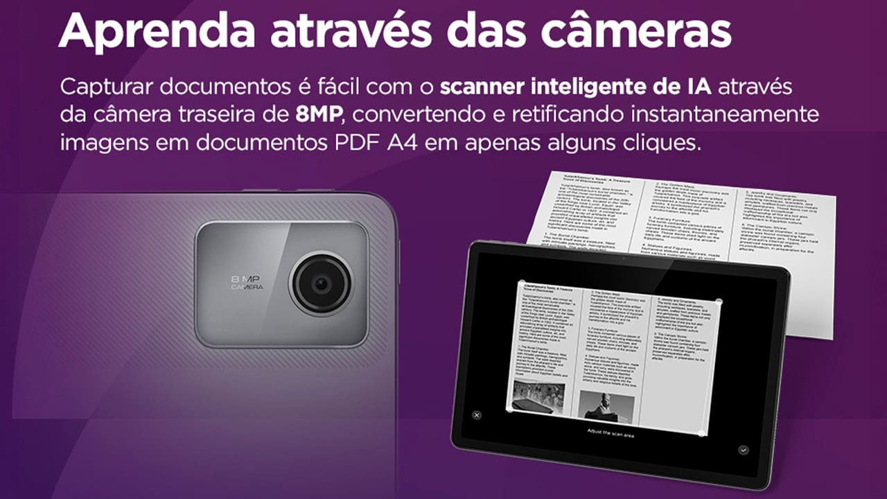 O Tablet Lenovo M11 é a companhia ideal para quem precisa de performance e praticidade no dia a dia. Equipado com o poderoso processamento do chip MediaTek Helio G88 (2,00 GHz) e 4GB de memória RAM, o modelo M11 se destaca pela possibilidade de realizar múltiplas tarefas de forma ágil, tudo isso, sem perder seu aspecto portátil, sendo leve e fácil de ser carregado.