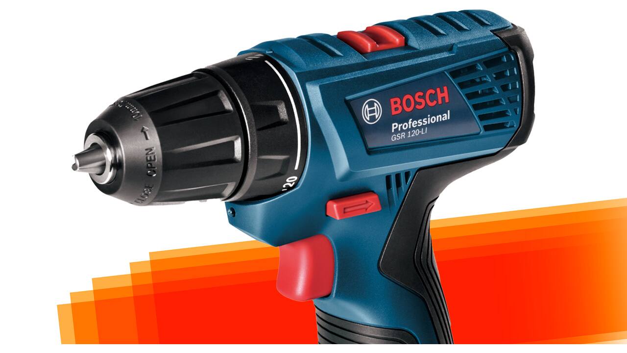 Parafusadeira Furadeira Bosch GSR 120-LI destaque