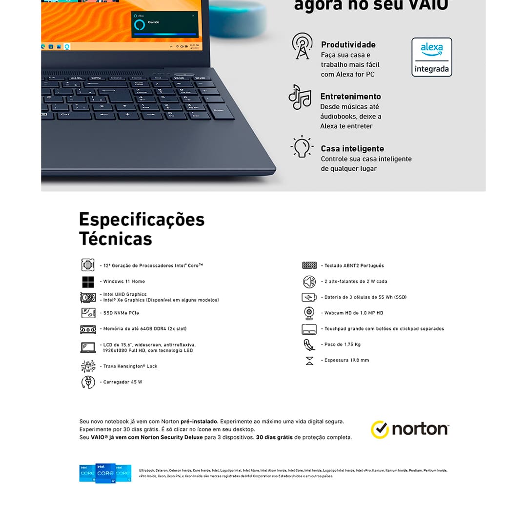 notebook-vaio-fe15-intel-windows-11-home-cinza